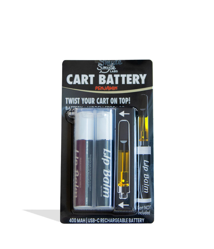 Black Smyle Chapstick Variable Voltage Battery packaging on white background
