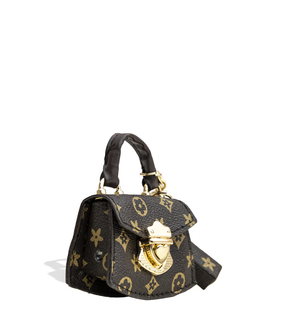 Black Flower Smyle Pursejamin Variable Voltage Battery Angle View on White Background