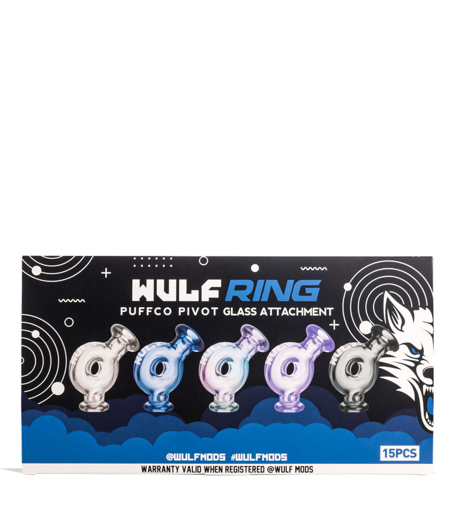 Wulf Mods Ring Puffco Pivot Top 15pk Front View on White Background