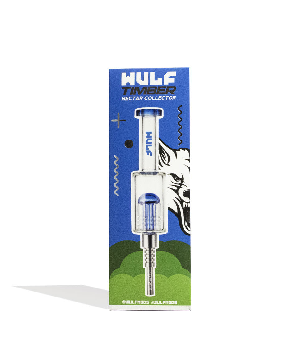 Blue Wulf Mods Timber Water Filtered Nectar Collector Packaging Front View on White Background