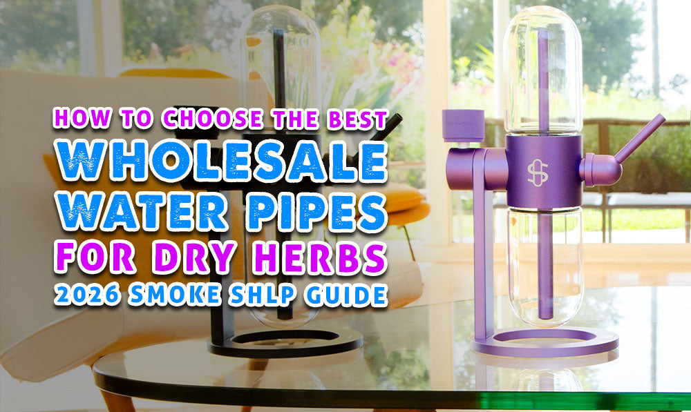 Stundenglass Gravity Infuser on table inside home with text