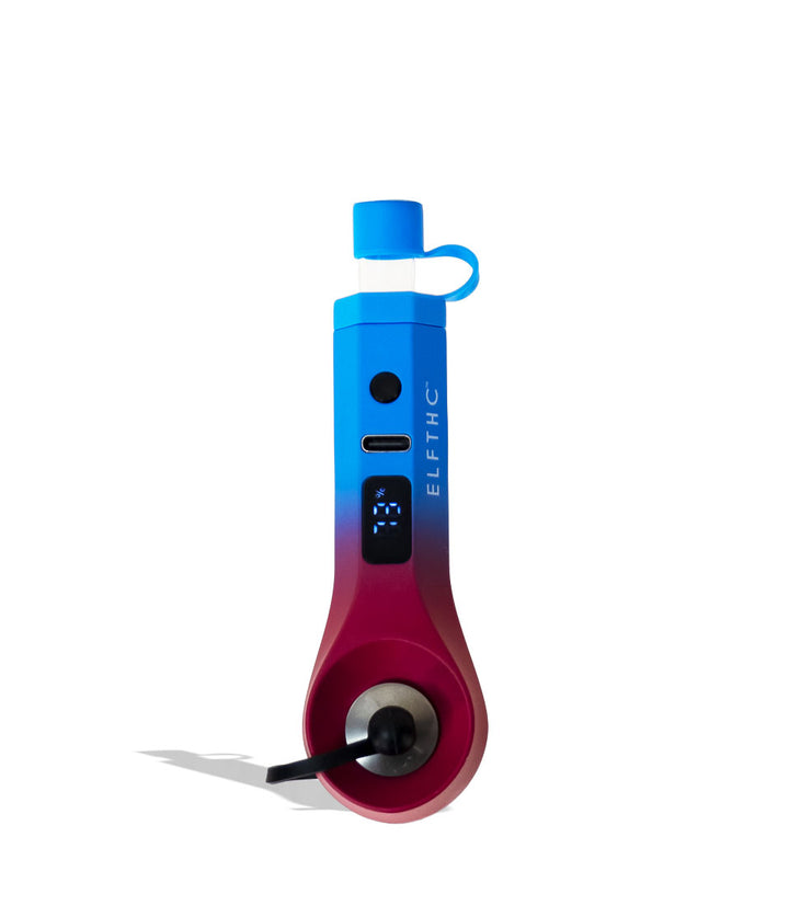 Blue-Red Elf THC CannDab Vaporizer Front View on White Background