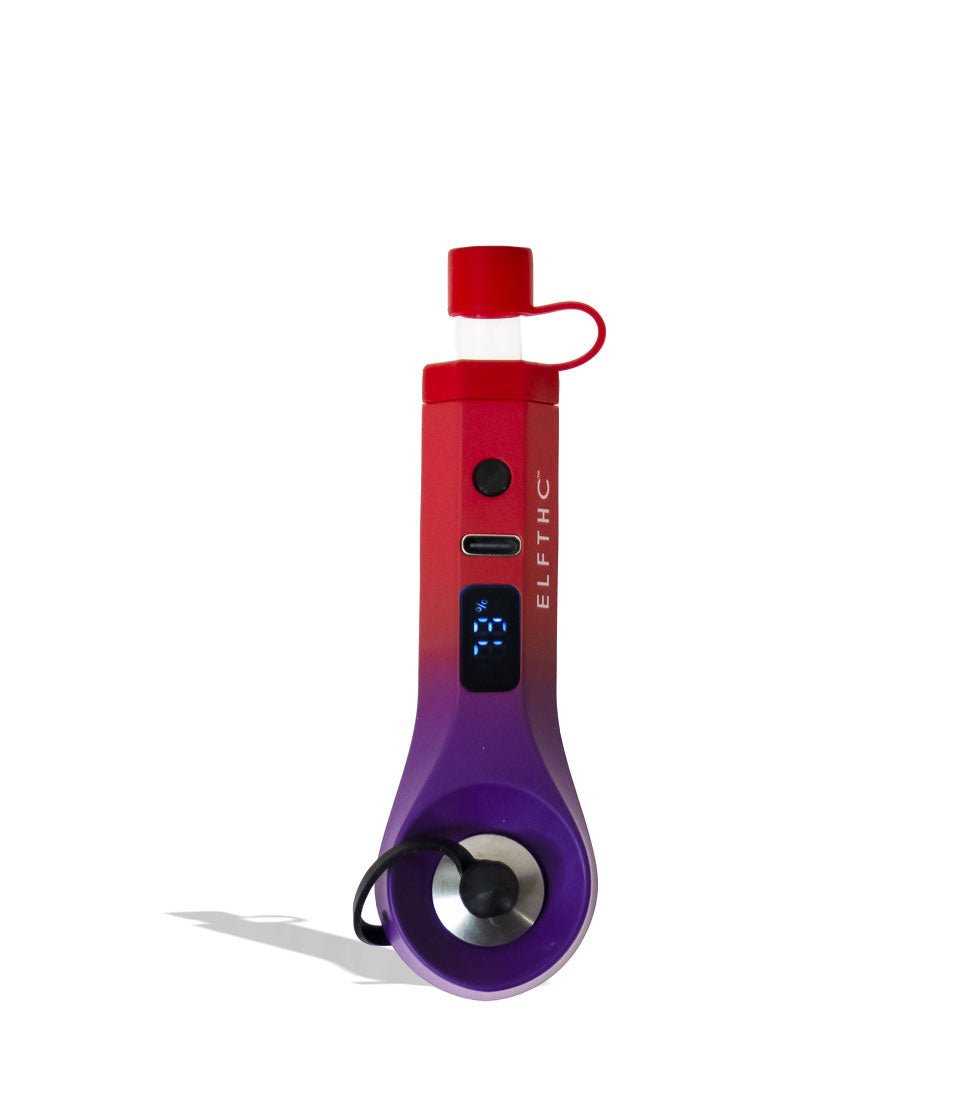 Red-Purple Elf THC CannDab Vaporizer Front View on White Background