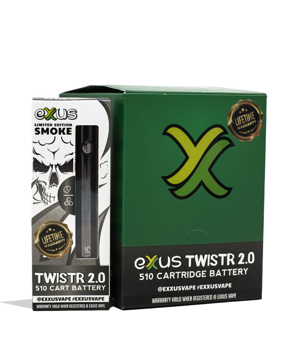 Smoke Exxus Vape Twistr 2.0 Cartridge Vaporizer 12pk Packaging Front View on White Background