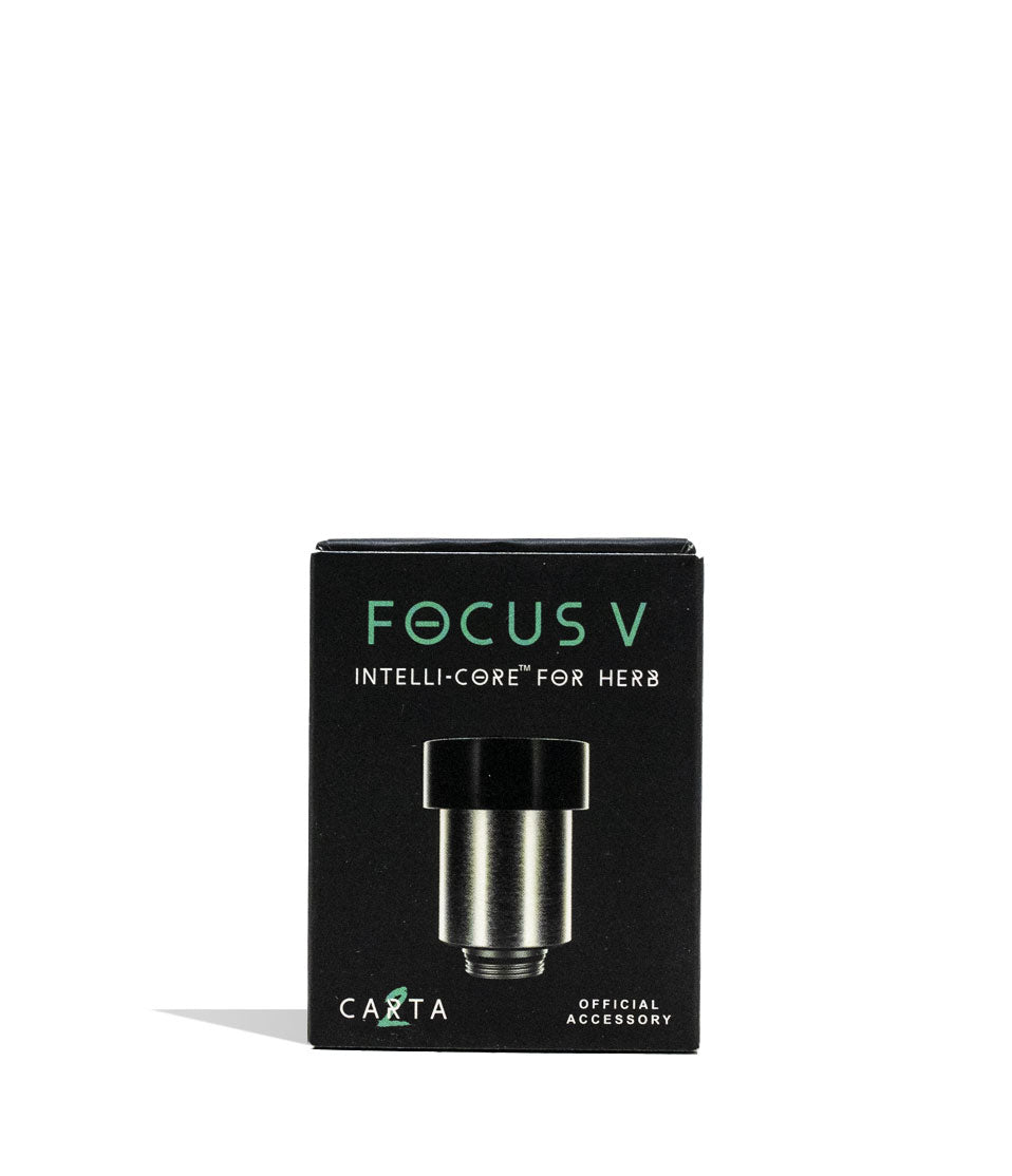 Focus V Carta 2 Intelli-Core Dry Herb Atomizer Packaging Front View on White Background