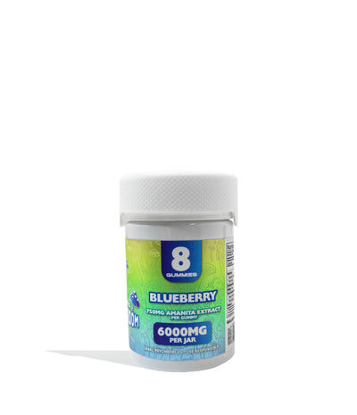Blueberry Galaxy Treats Moon Shrooms 600mg Gummies on white background