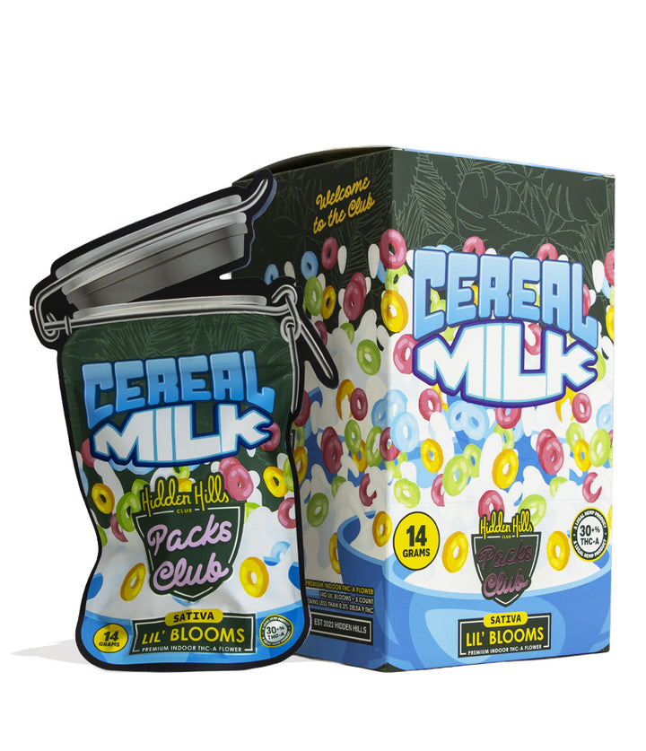 Cereal Milk Hidden Hills Lil' Blooms 14g Premium Indoor THC-A Flower 5pk Front View on White Background