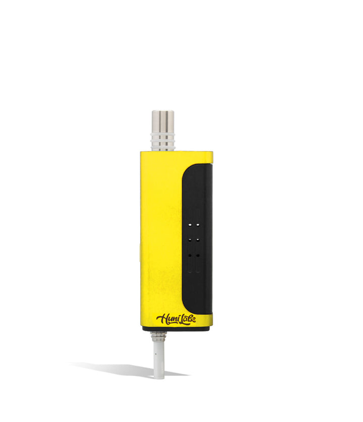 Huni Labs Limited Edition opened Huni Badger Portable Electronic Vertical Vaporizer on white studio background