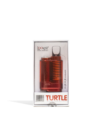 Red Lookah Turtle 2g Cartridge Vaporizer Packaging Front View on White Background