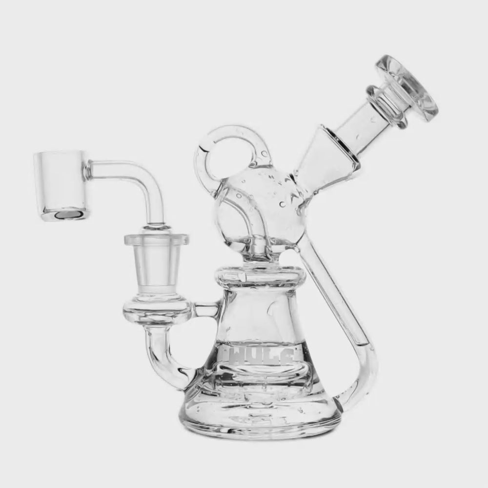 Wulf Mods Revo 14mm Dab Rig with Quartz Banger video on white background