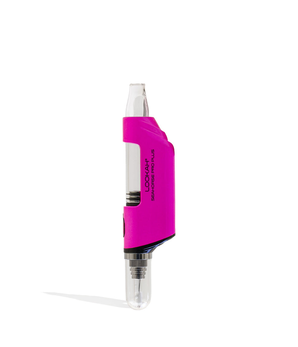 Pink Lookah Seahorse Pro PLUS Electric Nectar Collector Kit on white studio background