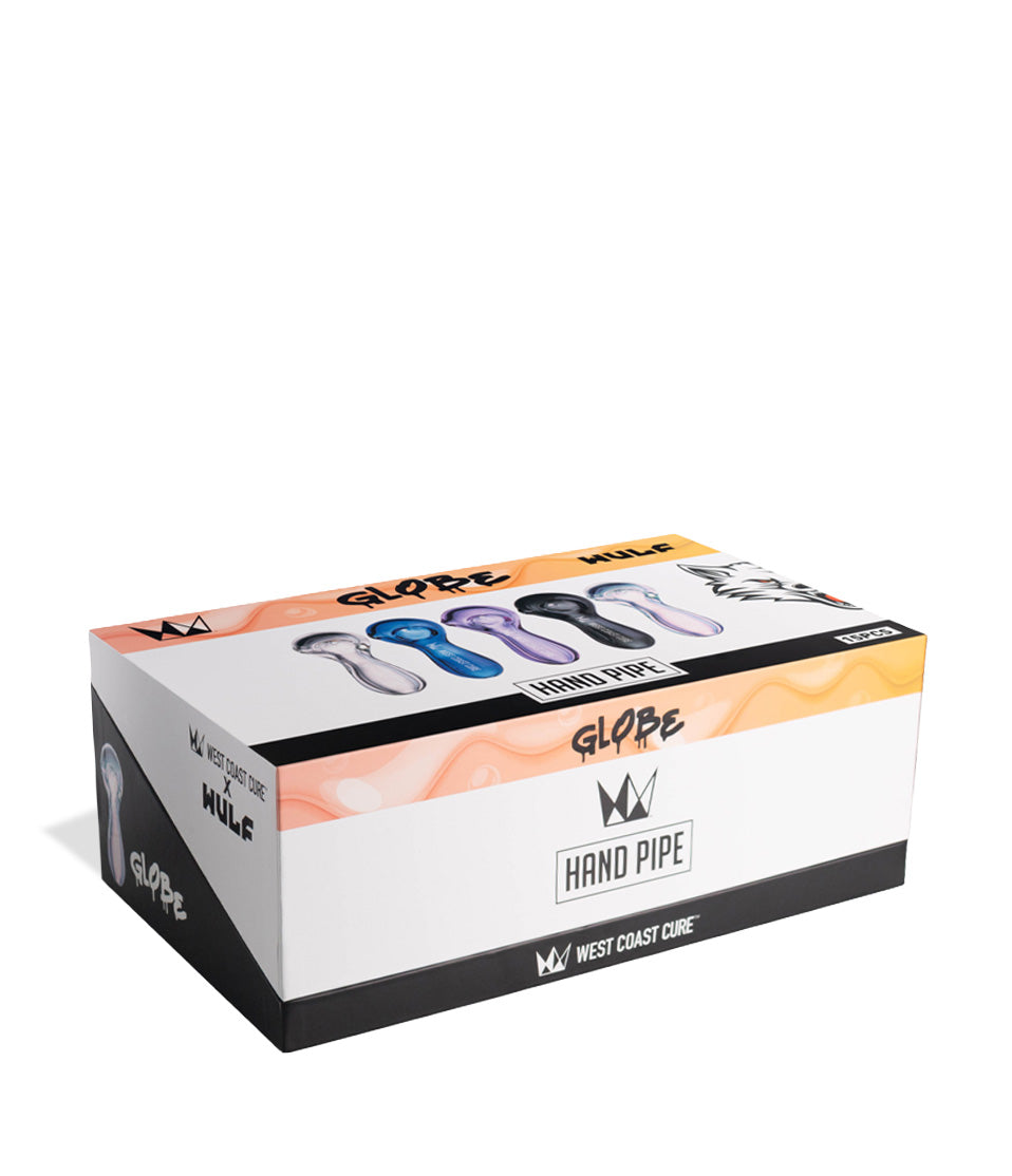 West Coast Cure Globe Hand Pipe 15pk Angle Closed View on White Background