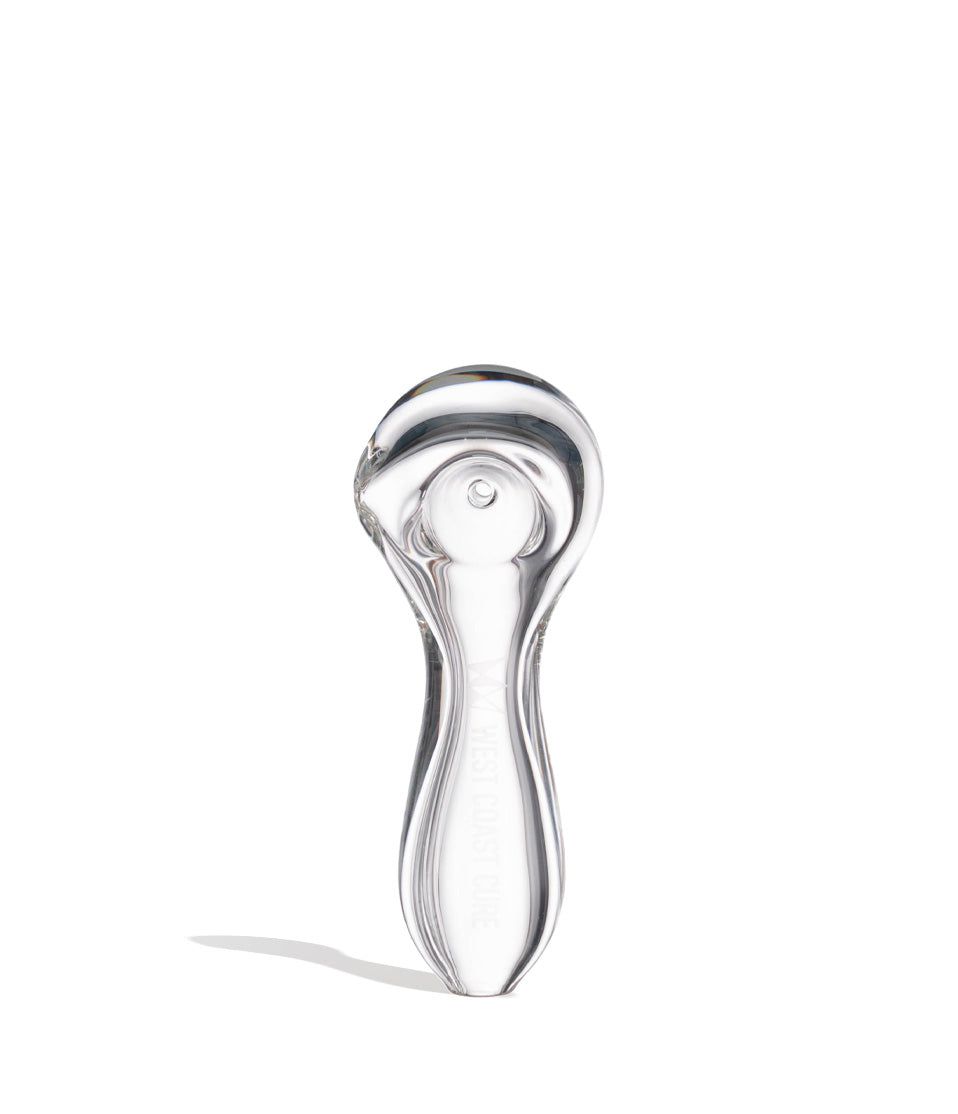 Clear West Coast Cure Globe Hand Pipe 15pk Front View on White Background