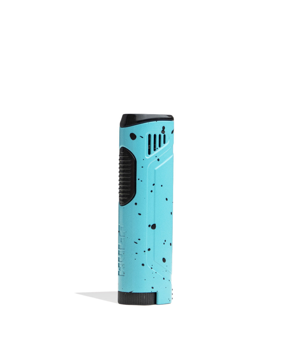 Teal Black Spatter Wulf Mods Blitz Butane Powered Torch 9pk Front View on White Background
