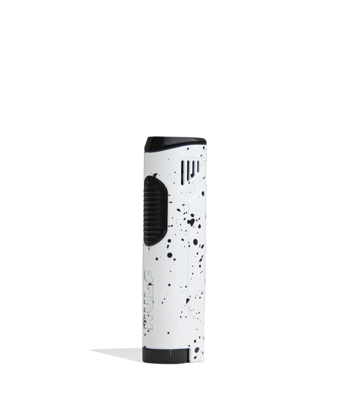 White Black Spatter Wulf Mods Blitz Butane Powered Torch 9pk Front View on White Background