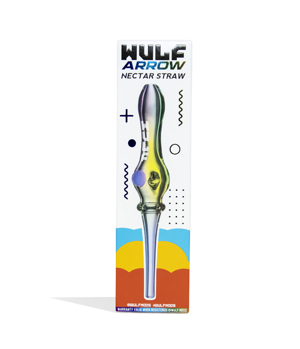 Full Color Wulf Mods Arrow Nectar Straw 15pk Packaging Front View on White Background
