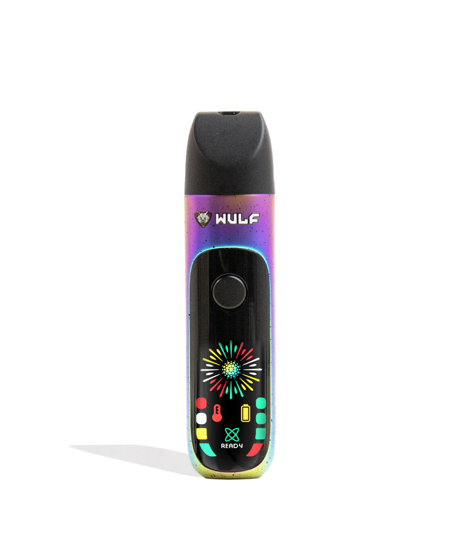 Full Color Wulf Mods Budr Portable Concentrate Vaporizer Front View on White Background