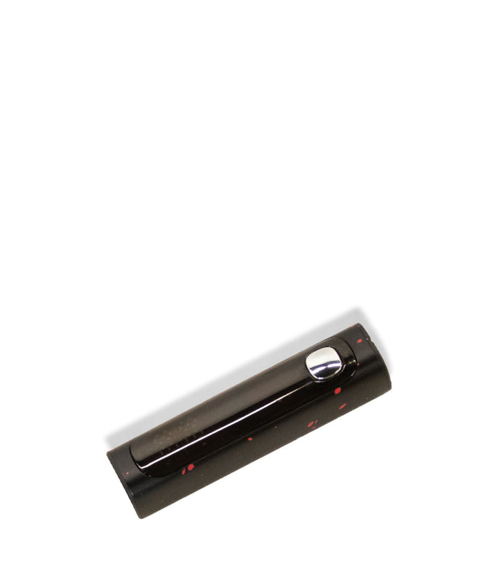 Black Red Spatter Wulf Mods Pro Digit Variable Voltage Battery 15pk Down View on White Background