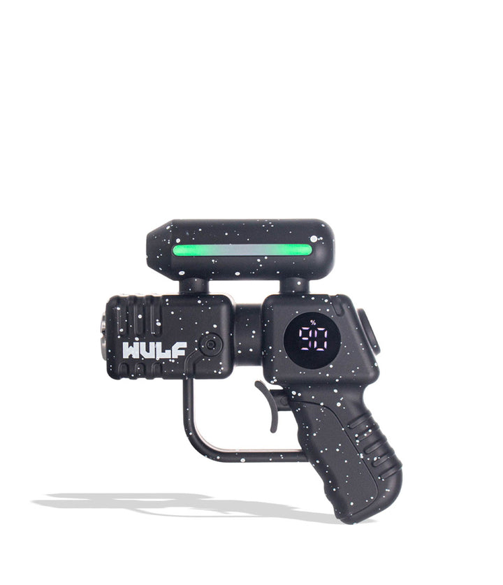 Black White Spatter Wulf Mods Zapp Variable Voltage Battery on white background