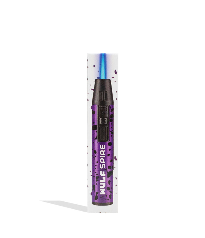 Wulf Mods Spire Pen Torch 18pk purple black spatter packaging on white background