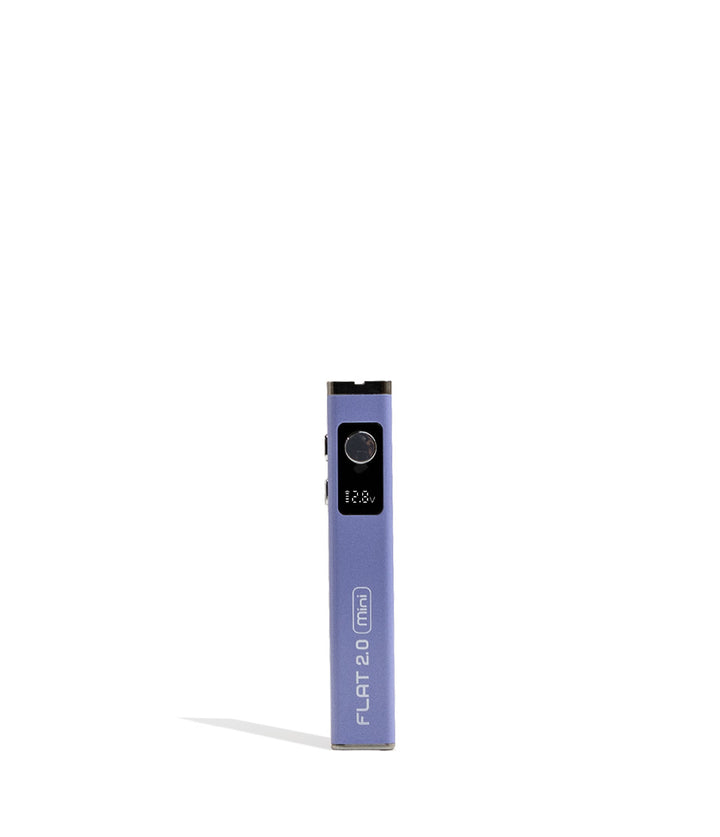 Purple Yocan Flat Mini 2.0 Variable Voltage Battery 12pk Front View on White Background