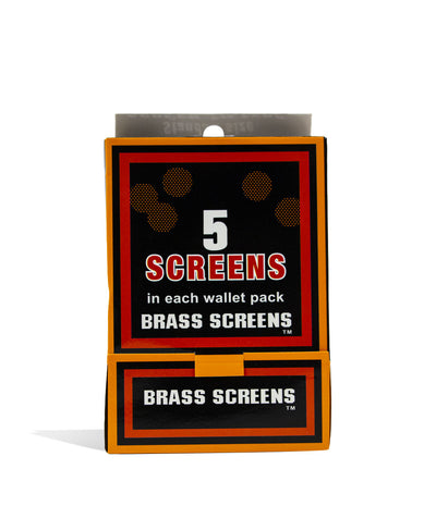 Brass Assorted Pipe Screens 100pk Front View on White Background