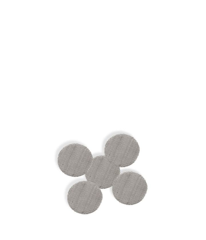 Silver Assorted Pipe Screens 100pk Silver Above View on White Background