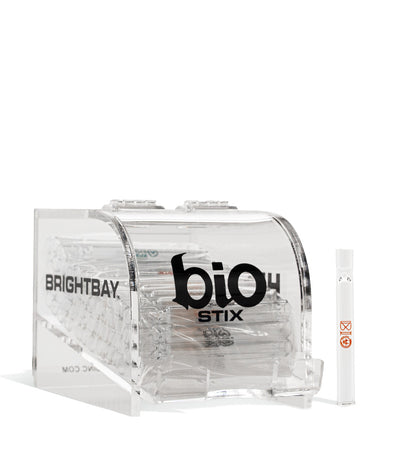 50 Pack Biohazard Glass BioStix Colored Chillum 50 pk on white background