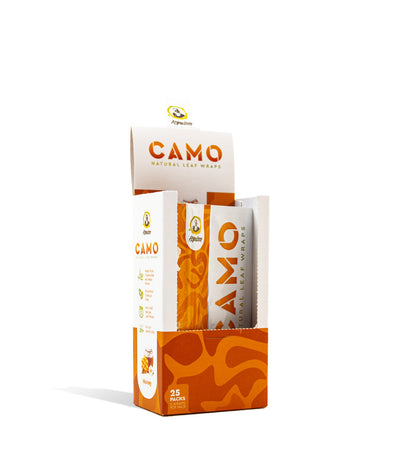 Honey Camo Natural Leaf Chamomile Wrap 25pk on white studio background