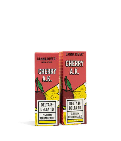 Cherry AK Canna River 2.5g D8 | D10 Disposable 5pk on white background