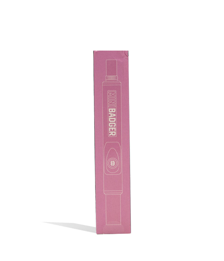 Pink Huni Badger Mini Badger Portable Dab Rig Packaging Front View on White Background