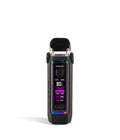 Fluid 7 Color front view SMOK IPX 80w Pod Mod Kit on white studio background