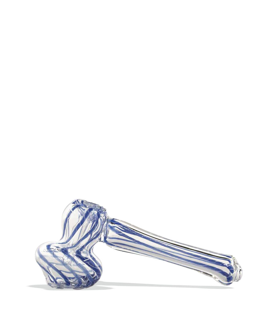 Blue Mini Hammer Bubbler on white background