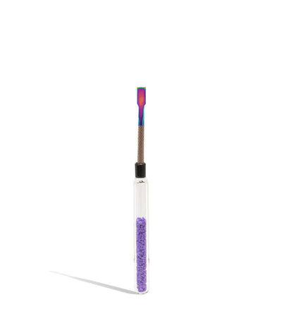 Purple 6 Inch Dab Tool With Colored Sand Filled Handle on white background