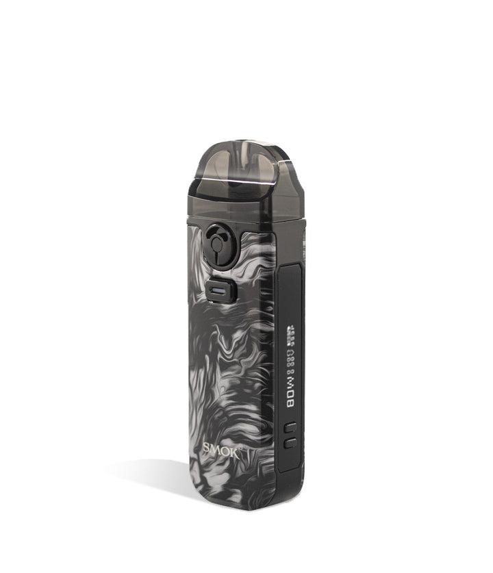 Fluid Black Grey side view SMOK Nord 4 80w Pod Starter Kit on white background