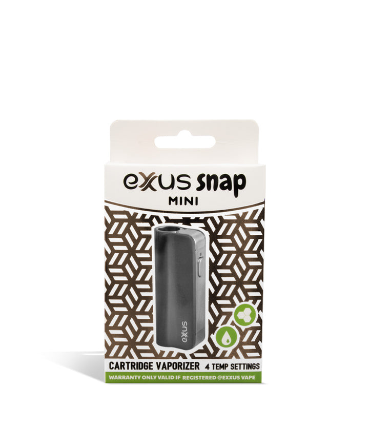 Gunmetal single pack Exxus Vape Snap VV Mini Concentrate Vaporizer 12pk on white background