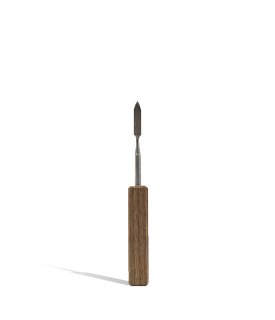 Wood Dab Tool with Stainless Steel Tip on white background