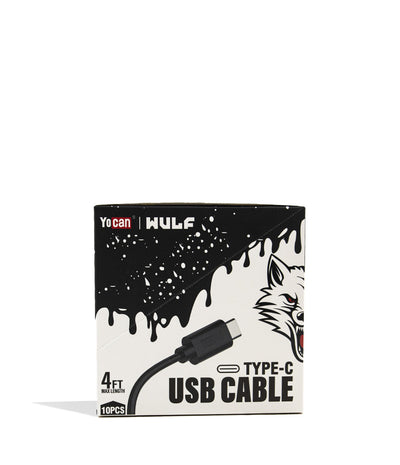 Wulf Mods USB Type C Charging Cable 10pk Front View on White Background